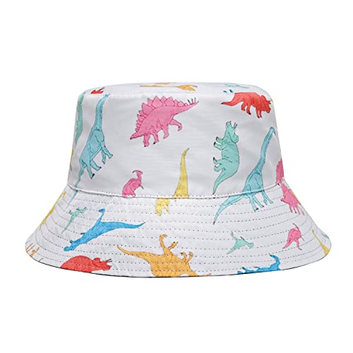 cool hats for teen boys - Dinosaur Bucket Hat Perfect Sun Protection Hat Cool Hats for Teen Boys Funny Hats for Adults Beach Hat Breathable Packable Reversible