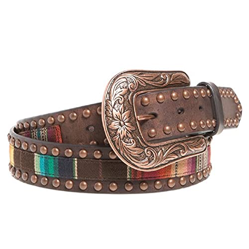 ARIAT Women's Serape Center Copper Nail Edge Belt2