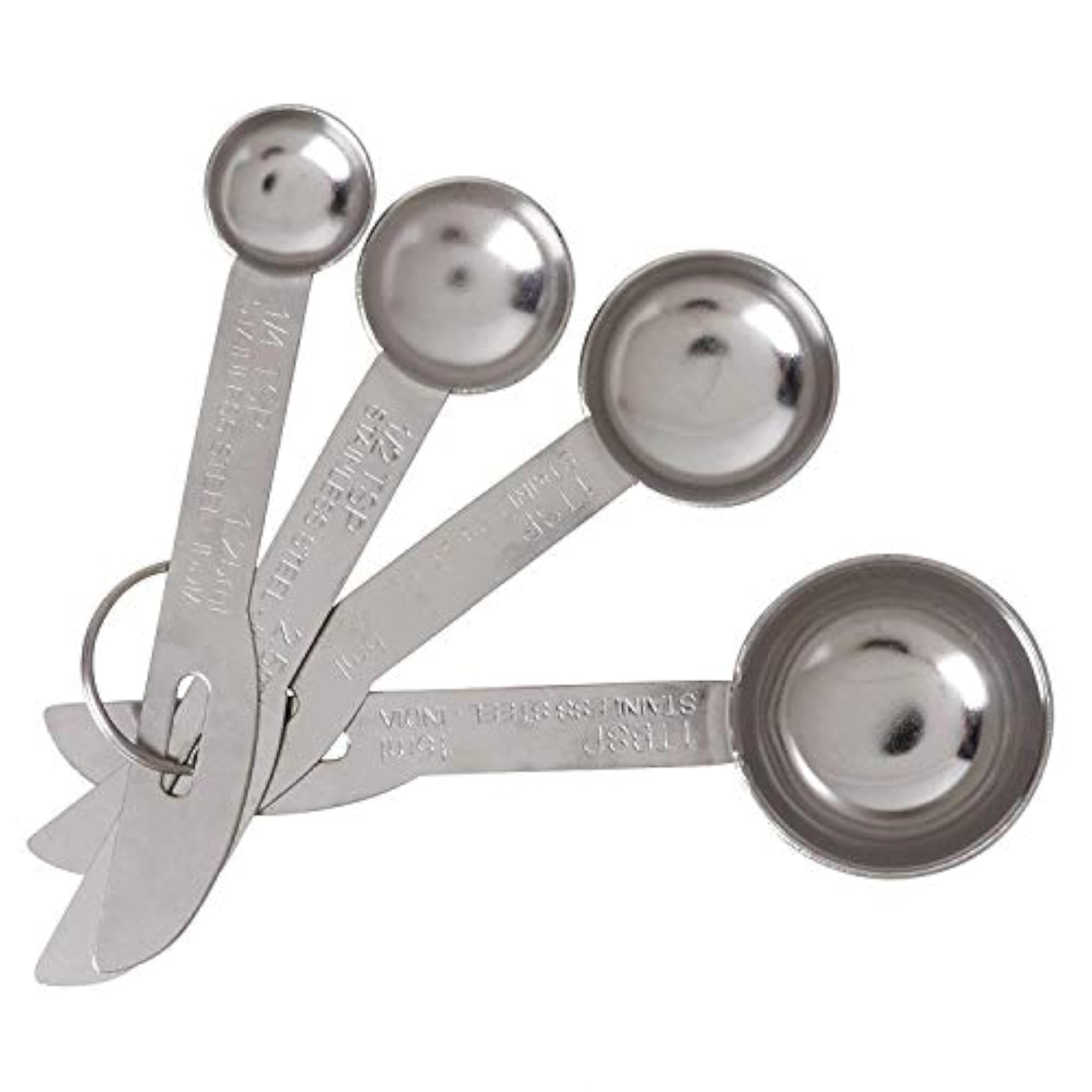 4Pc Stainless Steel Measuring Spoon Set
