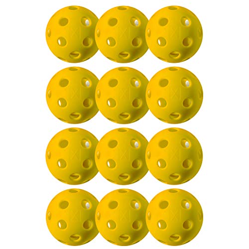 Image of Franklin Sports X-26 Indoor Pickleballs - 3 Pack, 12 Pack & 100 Pack Bulk - USAPA Approved Tournament Pickleballs - Multiple Colors