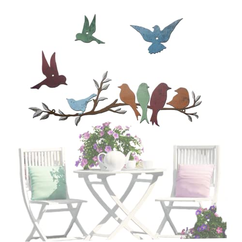 Sculpture d'oiseau en métal déco murale durable pour extérieur - 2