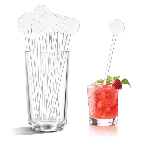 Clear Plastic Cocktail Swizzle Sticks