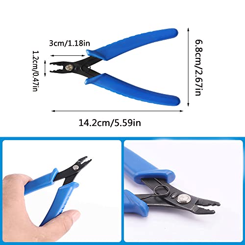 Yifarube 2 Packs Jewelry Pliers Tool Set With Split Ring Pliers Bead Crimping Pliers For Jewelry Making Repair Tools - Blue #TOP2