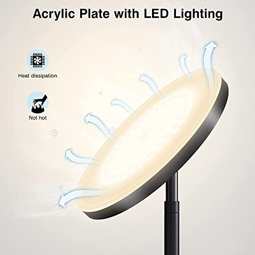 Ohlux Floor Lamp,36W/3000Lm Sky Led Modern Torchiere 4 Color Temperatures Super Bright Floor Lamps-Tall Standing Pole Light With Remote & Touch Control For Living Room,Bed Room,Office #TOP4
