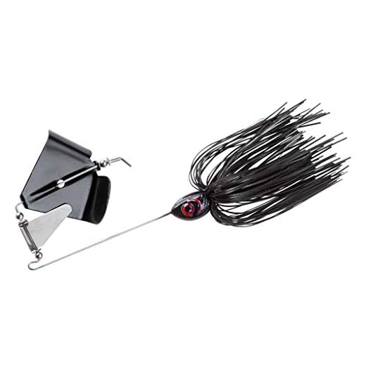 BOOYAH Buzz Buzzbait Bass Fishing Lure, Black, 1/2 oz