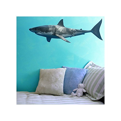 Shark Wall Decal Design 527" wide x 9" tall Handmade