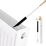 Aieve Radiator Cleaner Brush, 70CM Radiator Brush, Flexible Long Cleaning Duster with Wood Handle for Heater & Dryer Lint & Washing Machine