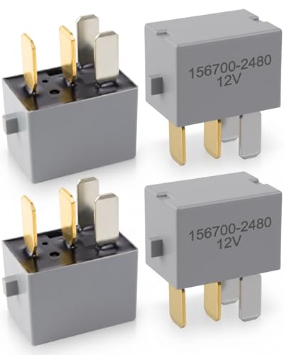 90987-02022 156700-2480 156700-2470 12V 4Pin Automotive Relay, Multi-Purpose Power Relay Compatible with Maruti Suzuki Ertiga 2012-2022 Swift 1989-2022 SX4 2007-2014, 4PCS