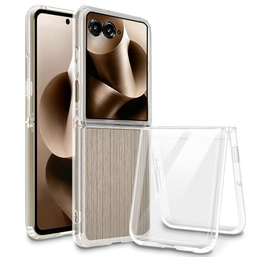Image of Case for Motorola Razr Ultra 2026 /Razr Ultra 2025, Military Grade Drop Protection Phone Case, Yellowing Resistant, Anti-Scratch Hard PC Back, Shockproof Ultra-Thin Protective Cover, Clear