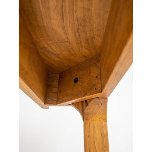 Image of Handmade Wooden 140Cm Console Table for Living Room | Side Entrance Table | merror Console Table Solid meterial Dark Teak Wood