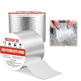 Cinta de butilo impermeable para exteriores, Cinta de reparación de butilo de aluminio sin COV es adecuada para...
