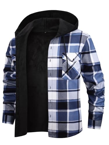 Chemise à carreaux rembourrée homme : veste surchemise chaude polaire