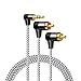 3.5mm to RCA,CableCreation Long 16ft Angle 3.5mm Male to 2RCA Male Auxiliary Stereo Audio Y Splitter Gold-Plated for Smartphones, MP3, Tablets, Speakers,Home Theater,HDTV,5M