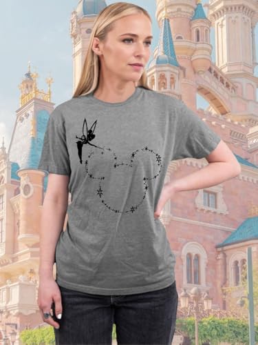 Image of Magic Kingdom Castle Shirt Holiday Short Sleeve Boho Clothes for Women