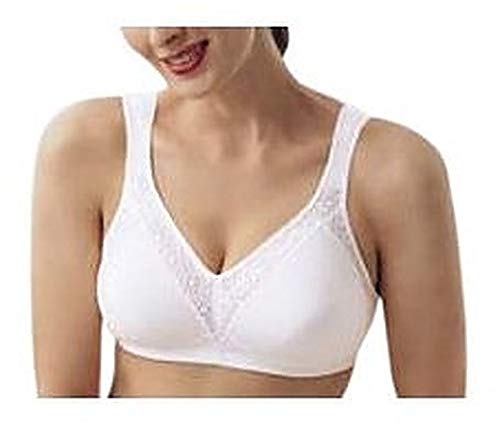 Playtex Women's Cross Your Heart Seamless Side Shaping Soft Cup Bra #4175, White, 42B
