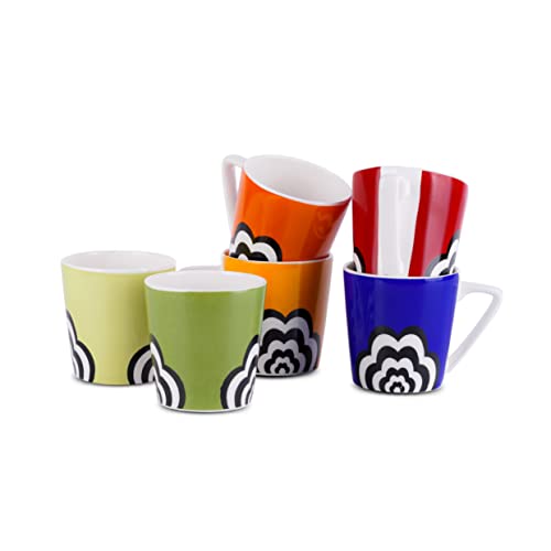 Image of Dandy Lines Conical Medium Rainbow, Set of 6, 40017