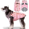 Cutebone Waterproof Thick Dog Winter Coat Doggie Jacket Warm Pet Clothes Comfortable Puffer Dog Vest for Small Medium Large Dogs with Harness Hole YRFN06M