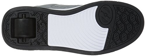 HEELYS Kids Voyager Shoes, Grey Reflective/Black, 8 Big Kid US