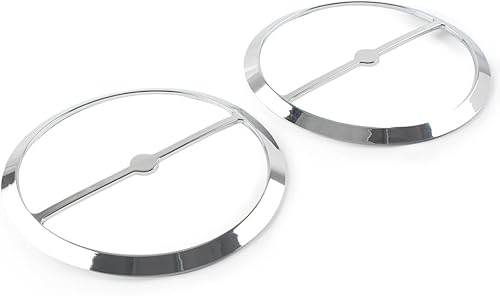 GZYF Cubierta de anillo para bocina izquierda y derecha, cubierta de parrilla para altavoz de motocicleta para Harley Electra Glide, Street Glide,