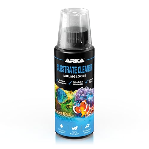 Mulmsauger Aquarium 118 ml – reinigt Bodengrund biologisch – entfernt Mulm, Futterreste & Schlamm – für Süß- & Meerwasser – ohne Sauger & Schlauch – zuverlässige Pflege – ARKA Substrate Cleaner