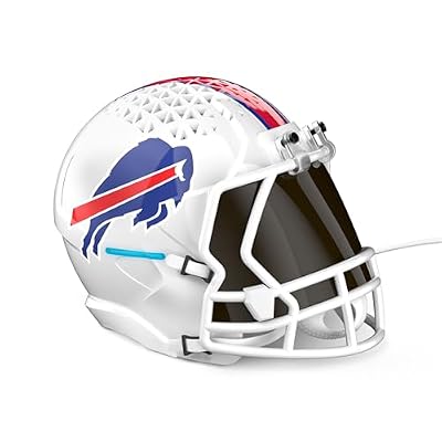 NFL Echo Dot Bundle: Includes Echo Dot | Deep Sea Blue and Limited-Edition NFL Helmet Stand | Buffalo Bills