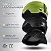 Odoland Snow Ski Helmet and Goggles Set, Sports Helmet and Protective Glasses-Shockproof/Windproof Protective Gear for Skiing, Snowboarding, Motorcycle Cycling, Lime Green, XS