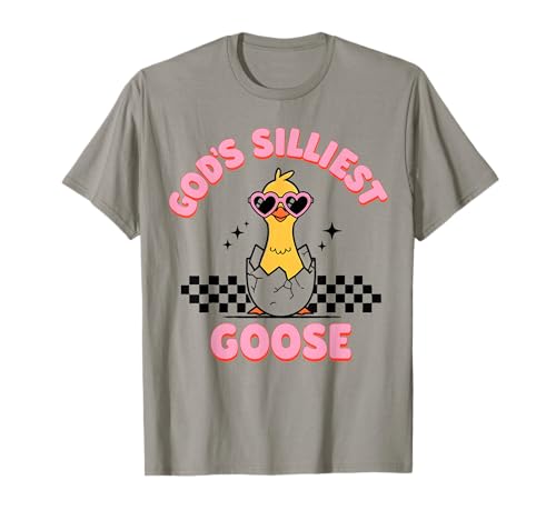 Funny God's Silliest Goose Mignon Sarcastique Rétro T-Shirt