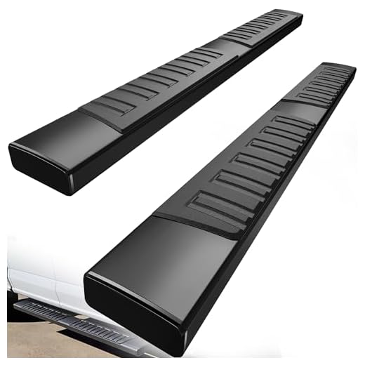 YITAMOTOR 6 inch Running Boards Compatible with 2015-2023 Ford F-150 SuperCrew Cab Pickup 4-Door & 2017-2022 Ford F-250 F-350 Super Duty Crew Cab Black Textured Aluminum Side Steps Nerf Bars