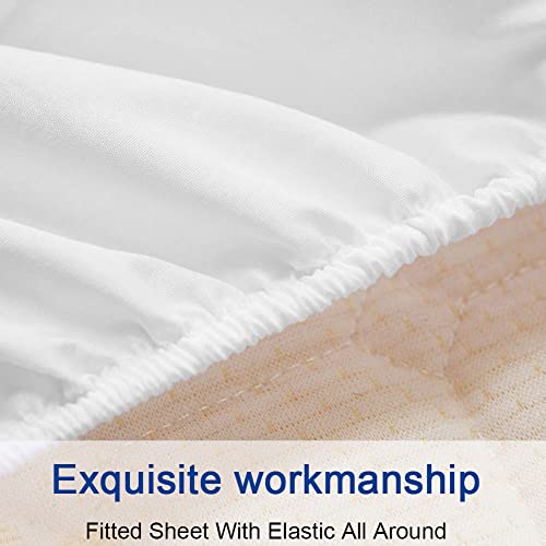 Sonoro Kate UNKNOWN Bed Sheet Set Super Soft Microfiber 1800 Thread Count Luxury Egyptian Sheets 16-Inch Deep Pocket Wrinkle And Hypoallergenic-4 Piece thumb #6
