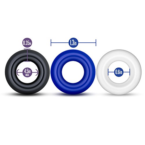 Blush-Stay-Hard-Donut-Cock-Rings-Soft-Super-Stretchy-Penis-Ring-Increase-Stamina-Longer-Harder-Bigger-Erections-Add-Girth-Performance-Pleasure-Enhancing-for-ED-Sex-Toy-for-Men-Couples