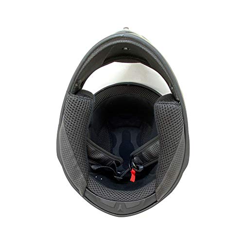 Motorcycle Full Face Helmet Dot Street Legal +2 Visors Comes With Clear Shield And Free Smoked Shield (Mgah21) (Matte Black Yellow, X-Large) #TOP6