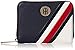 Produktbild Tommy Hilfiger Damen Th Lock Med Flap Wallet Geldbörse, Schwarz (Black), 4x10x13 centimeters