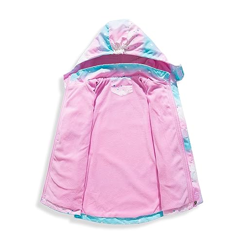Toddler Girls Rain Coat Rain Jacket Zip Hooded Lightweight Coats Casual Kids Girls Lined 4t Clothes3