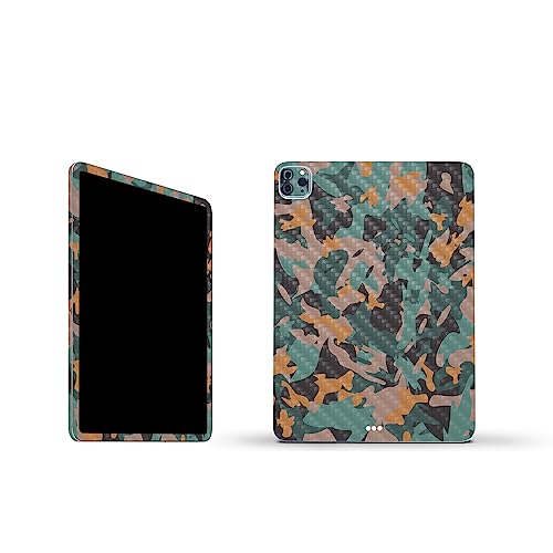 Image of MightySkins Carbon Fiber Skin Compatible With Apple iPad Pro 11 inch M2 4th Gen (2022) Full Wrap Kit - Muted Camouflage | Protective, Durable Textured Carbon Fiber Finish | Easy To Apply | Made in the USA