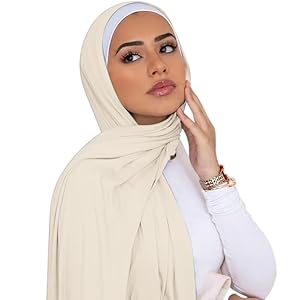 ANKOMINA Women Soft Cotton Muslim Jersey Hijab Head Wrap Scarves Fashion Long Scarf Shawls