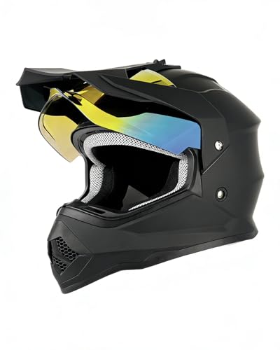 Image of Orthrus Youth Dirt Bike Helmet DOT Kids Dual Sport Full Face Helmets
