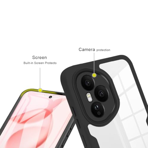 Coque Honor 400 Pro intégrale violette résolvant le risque d'écran brisé