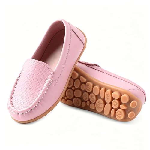 Image of Boys Girls Loafers Dress Flats Slip-On Oxford Casual Moccasins School Walking Boat Shoes(Toddler /Little Kid /Big Kid)