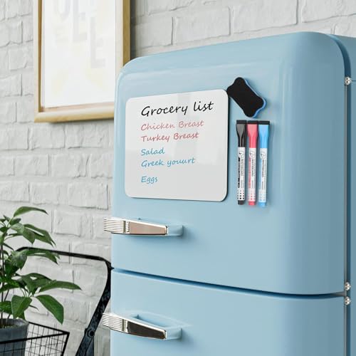 maxgear small magnetic dry erase board sheet for refrigerator fridge whiteboard for kitchen 1234x834 white board organizer and planner with stain resistant technology include 1 eraser 3 markers