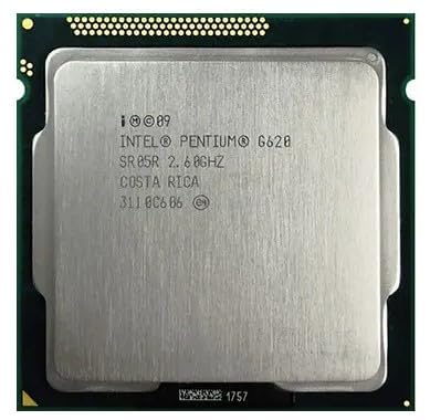 Pentium Dual-Core Processor G620 2.6 GHz 3 MB Cache LGA 1155 (2nd Generation) (Supports H61 Motherboard)