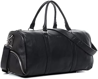 BACCINI Travel Bag Holdall Florian Large Duffel Bag Real Leather Weekender Duffle Leather Bag Women and Men