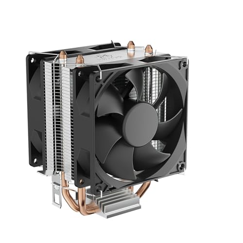 CPU Cooling Fan 2 Heat Pipes PC Radiator 12V 4PIN Quiet for LGA 775 1700 1851 115X 1200 CPU Gaming PC Cooling Fan