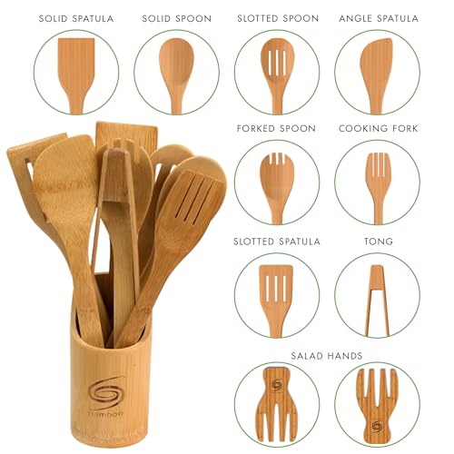 Eco-Friendly Cooking Essentials: The Ultimate 11-Piece Bamboo Utensil Set for Every Home Chef
