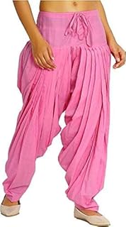 bhawani gift creations Women's Cotton Semi Patiala Salwar, Traditional Pleated Patiala-picture-21