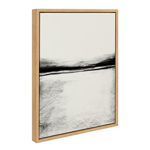 Kate and Laurel Sylvie 646 Charcoal Landscape Framed Canvas Wall