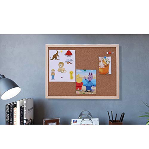Exceart Memo Board 2 Pcs Cork Board Bulletin Board Framed Hanging Pin Board Message Board For Office School Home Decor 20X30 Cm Wall Notice Board #TOP2