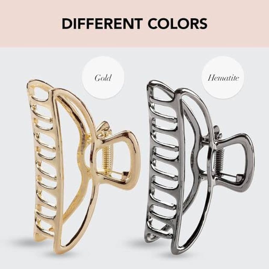 Amazon.com: Kitsch Metal Hair Clips for Women - Durable
