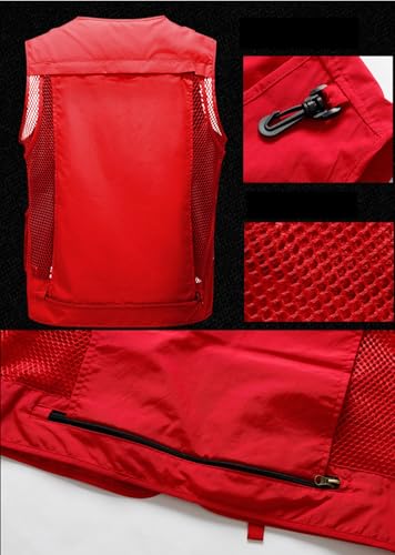 Mens Fishing Safari Vest Summer Quick Dry Work Photography Sleeveless Jacket2