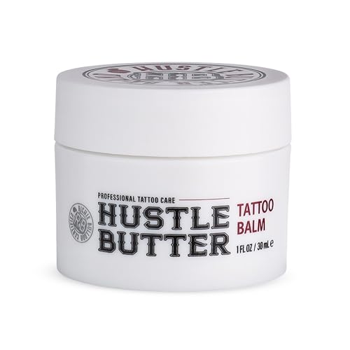 TATTOO HUSTLE BUTTER DELUXE ORIGINAL 30ml vegane Tattoopflegecreme natürliche Inhaltsstoffe wie Mango- Papaya- und Sheabutter fördern die Heilung reduziert Rötungen und Schwellungen