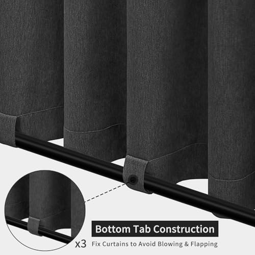 Easy-Going Linen Look Outdoor Curtains Waterproof Windproof Porch Curtains thumb #3